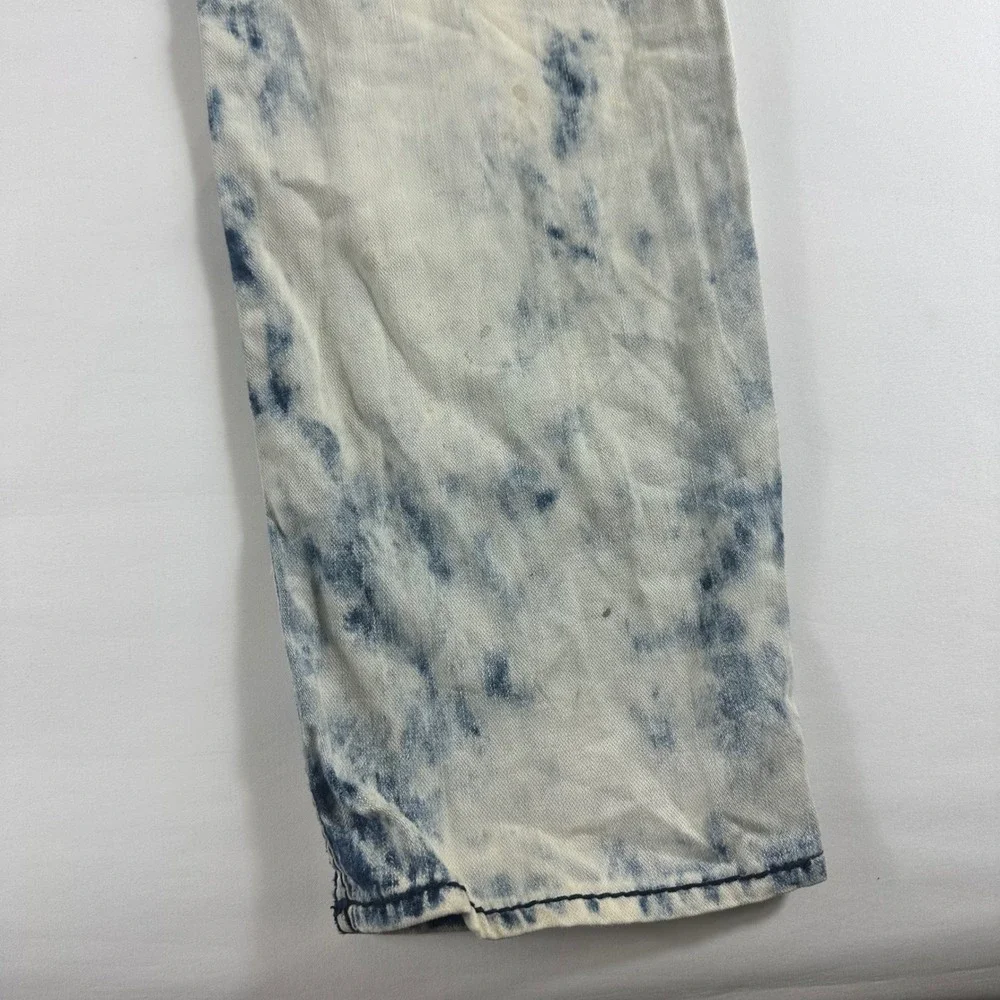 True Religion Mens Size 42 Jeans Acid‎ Wash Denim Straight Leg Pants